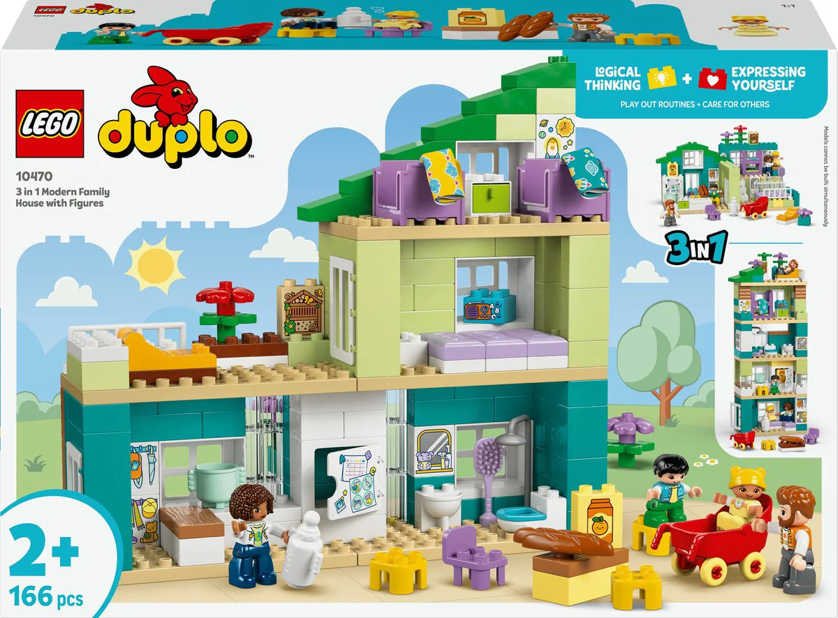LEGO DUPLO 3-in-1 modern woonhuis met figuren 10470