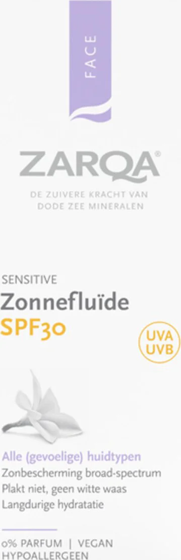 Zarqa Sensitive Zonnefluïde SPF 30 50 ml
