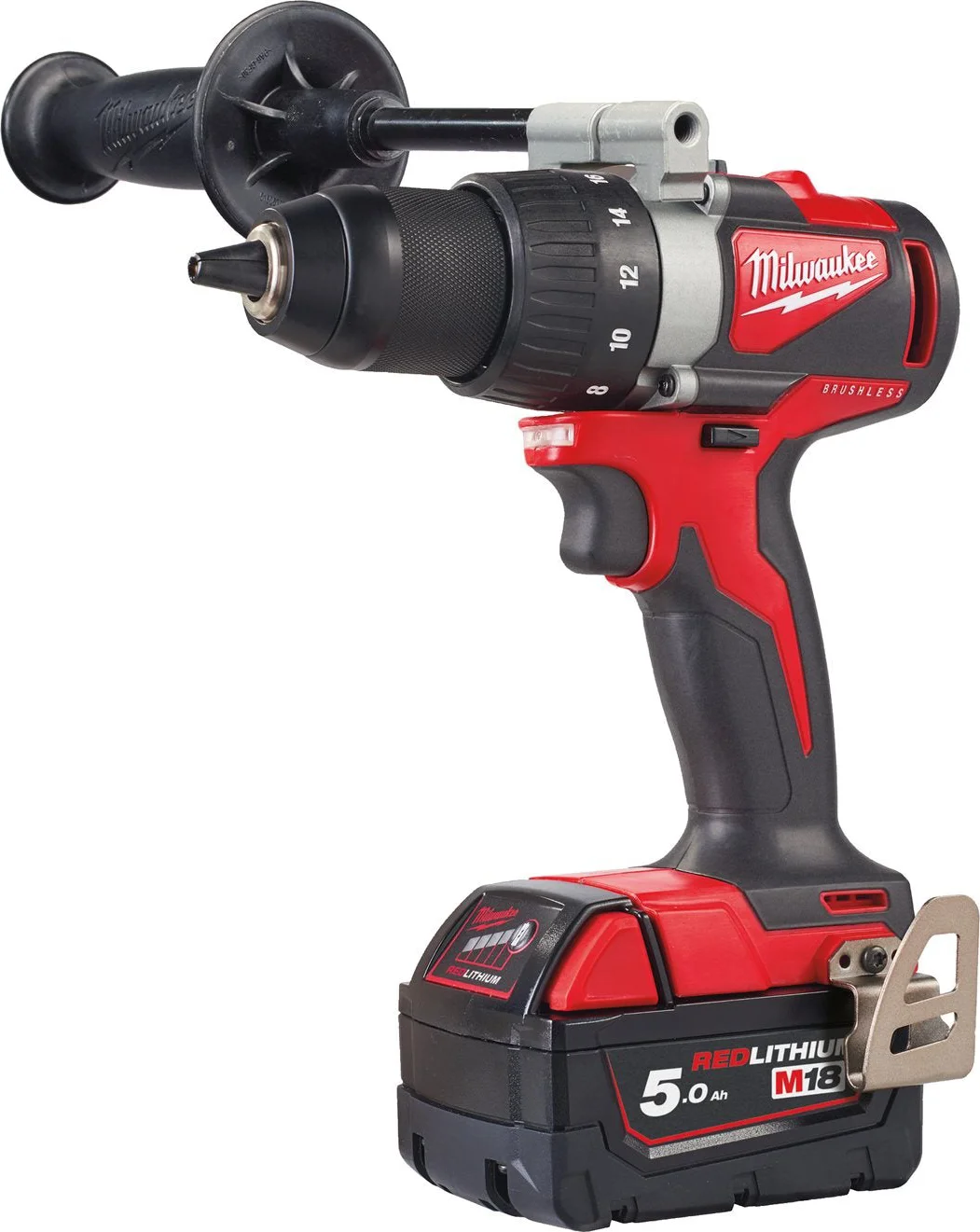 Milwaukee M18 BLDD2-502X Accu Schroefboormachine 18V 5.0Ah in HD-Box - 4933464515