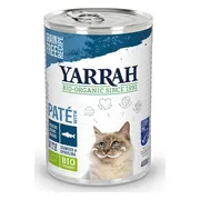 12x Yarrah Bio Kattenvoer Paté Vis 400 gr