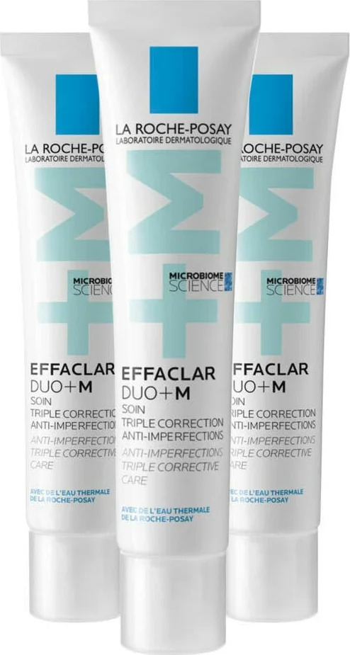 3x La Roche Posay Effaclar Duo+M Day Cream 40 ml