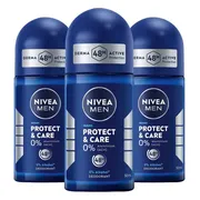 3x NIVEA Deodorant Roller For Men Protect & Care 50 ml