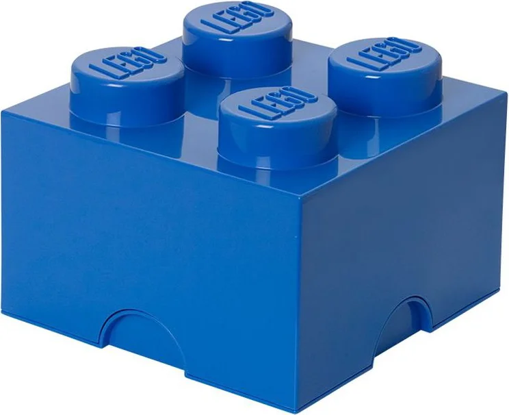 LEGO Opbergsteen met 4 noppen - blauw