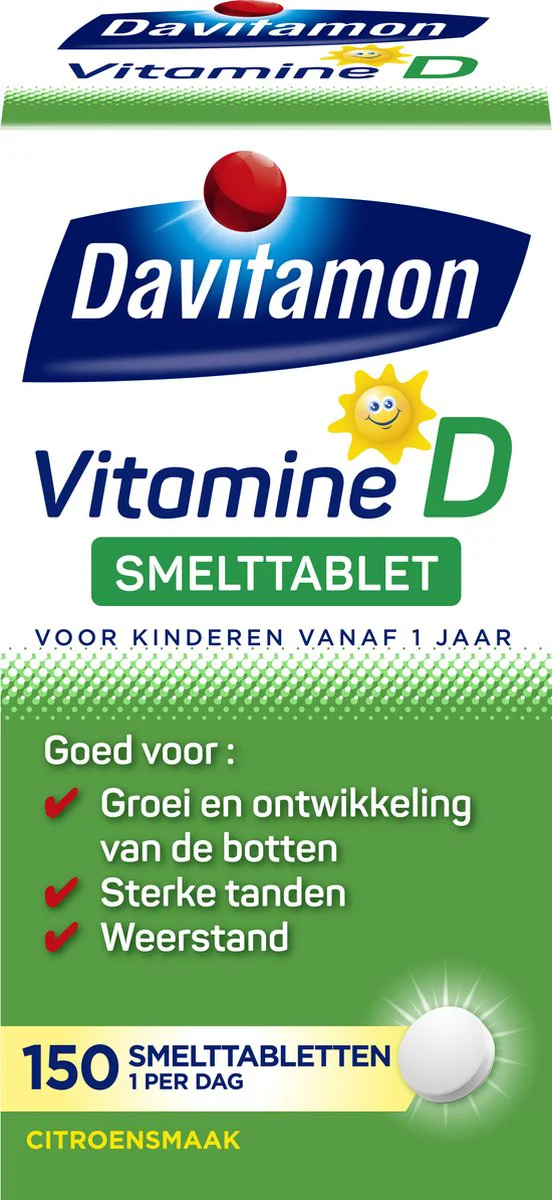 Davitamon Vitamine D Kind 150 smelttabletten