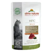 48x Almo Nature HFC Kattenvoer Nat in Gelei Tonijnfilet & Algen 55 gr