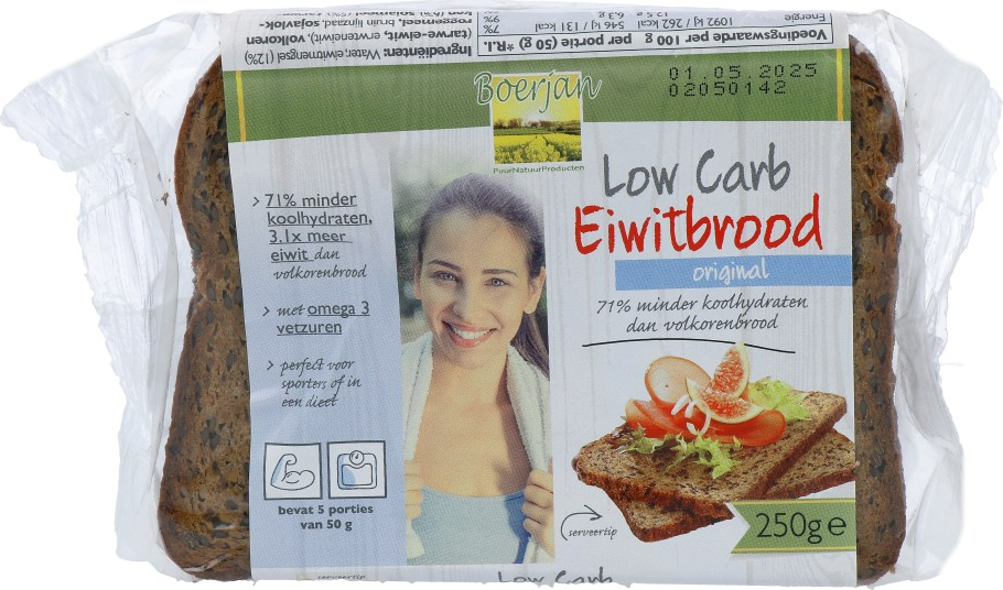 Boerjan Low Carb Eiwitbrood 250GR