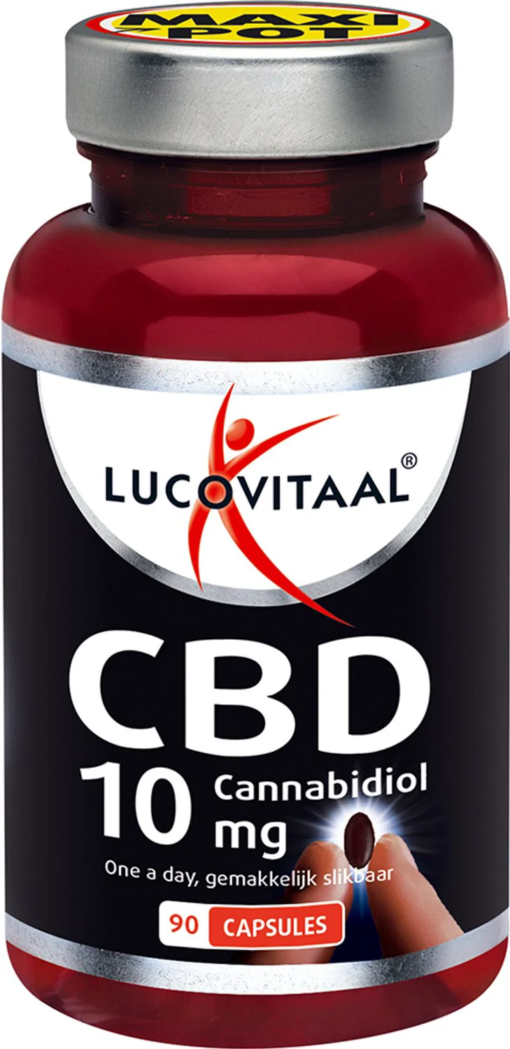 Lucovitaal CBD Cannabidiol 10mg Capsules 90CP