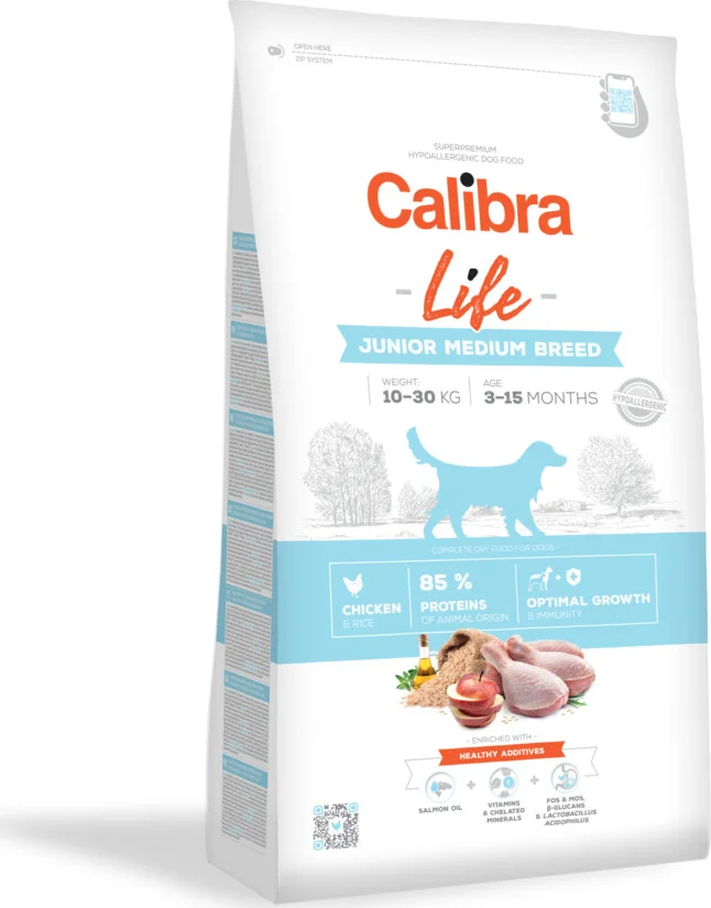 Calibra Life Junior Medium Hondenvoer Kip 2,5 kg