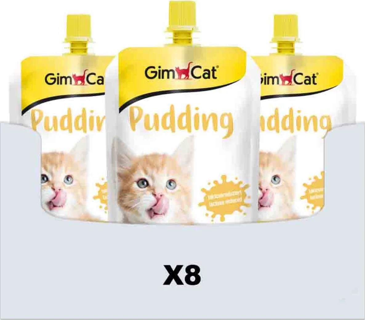 8x GimCat Pudding Classic 150 gr