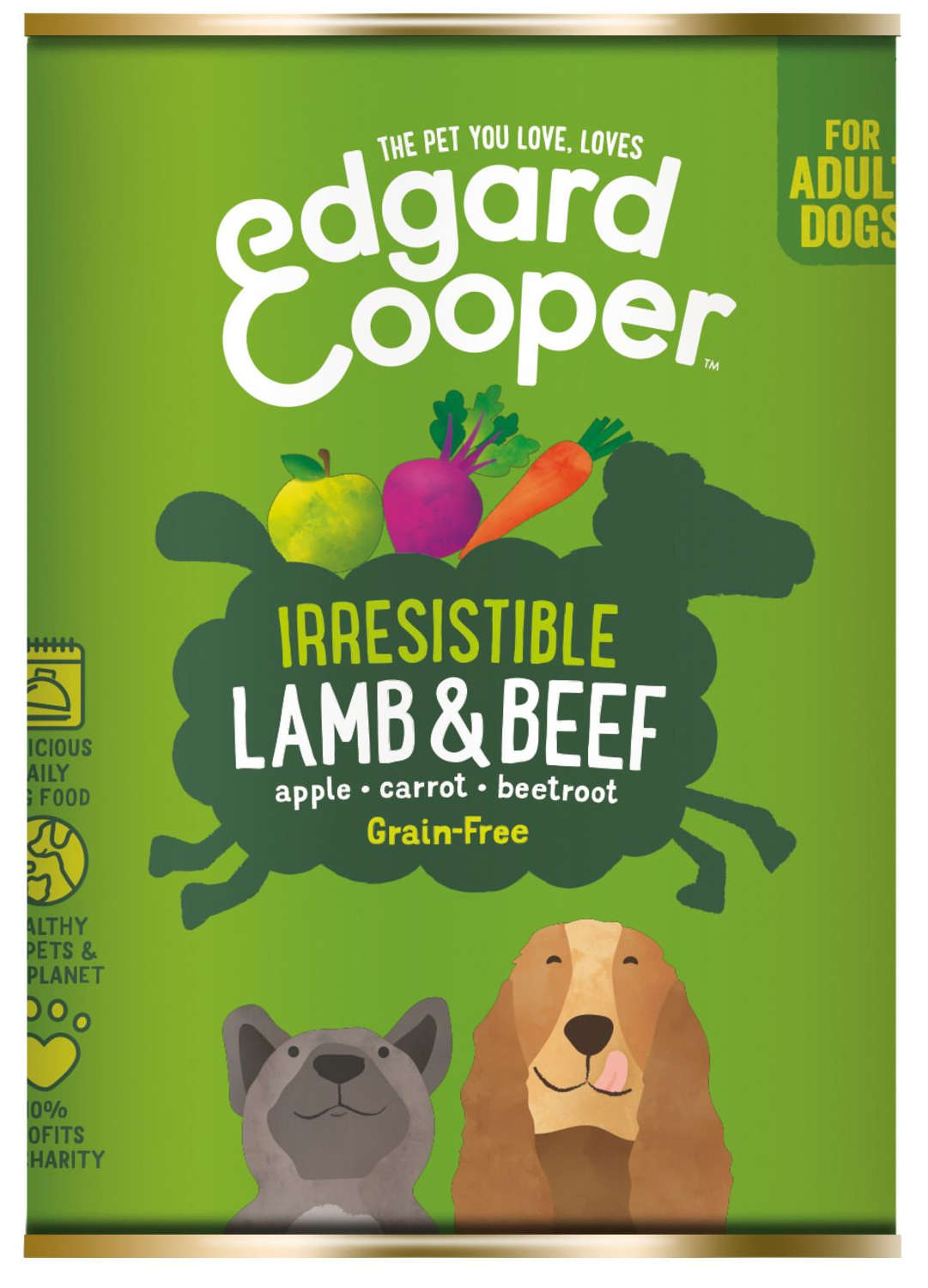 Edgard & Cooper Blik Vers Vlees Hondenvoer Lam - Rund 400 gr