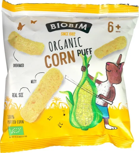 Biobim Biologische Mais Puffs 6+M 17GR