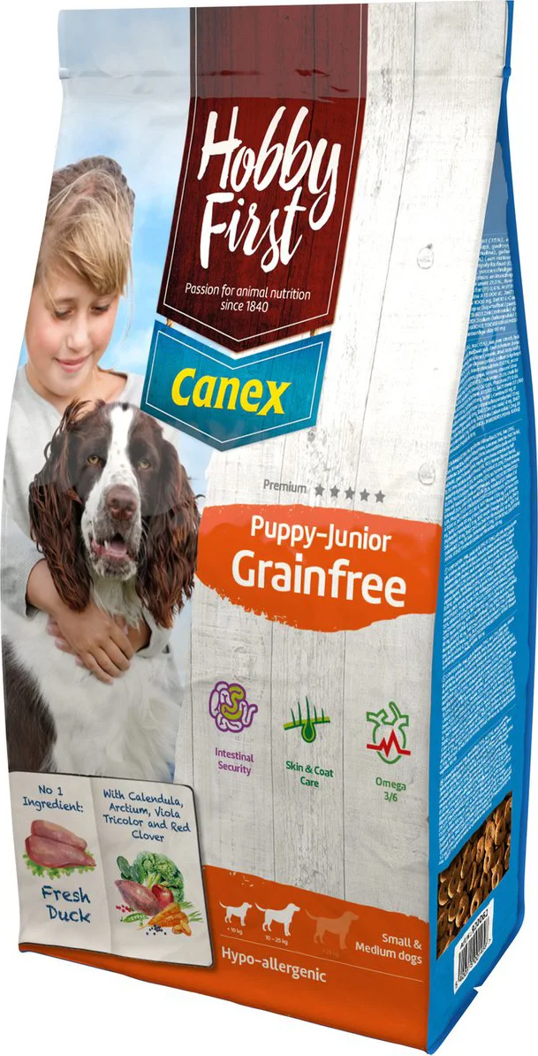HobbyFirst Canex Hondenvoer Puppy-Junior Graanvrij 3 kg
