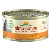 48x Almo Nature HFC Complete Kattenvoer Nat Kitten Kip 70 gr
