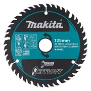 Makita B-69462 Cirkelzaagblad hout | Efficut | 125 x 20 mm | 45-tands
