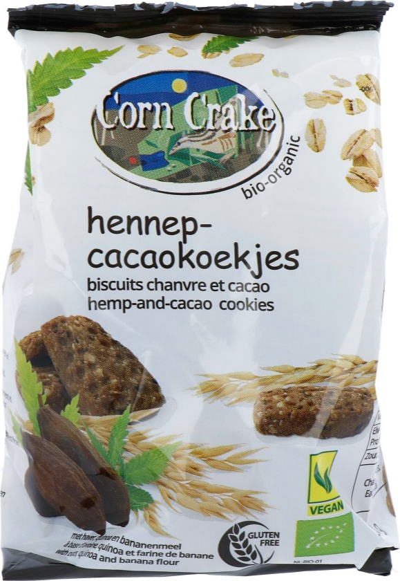 Corn Crake Hennep Cacao Koekjes 150GR