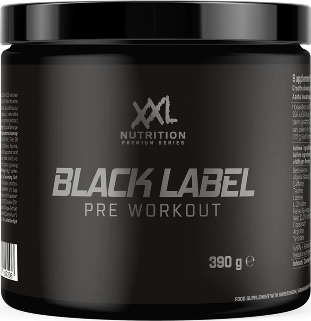 XXL Nutrition Black Label Pre Workout Apple Pear 390 gr