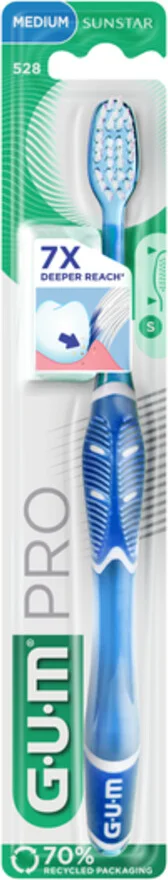 3x GUM Tandenborstel Compact Pro Medium