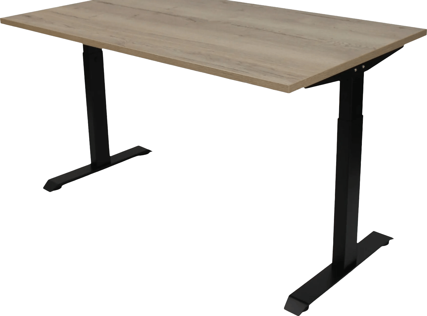 Euroseats Zit/Zit Bureau 140 x 80 Zwart Eiken