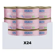 24x Prins Soft Paté Kattenvoer Nat Zalm & Kip 70 gr