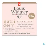 Louis Widmer nutriderm Pigmacare Dagcrème UV 50+ Licht Geparfumeerd 50 ml