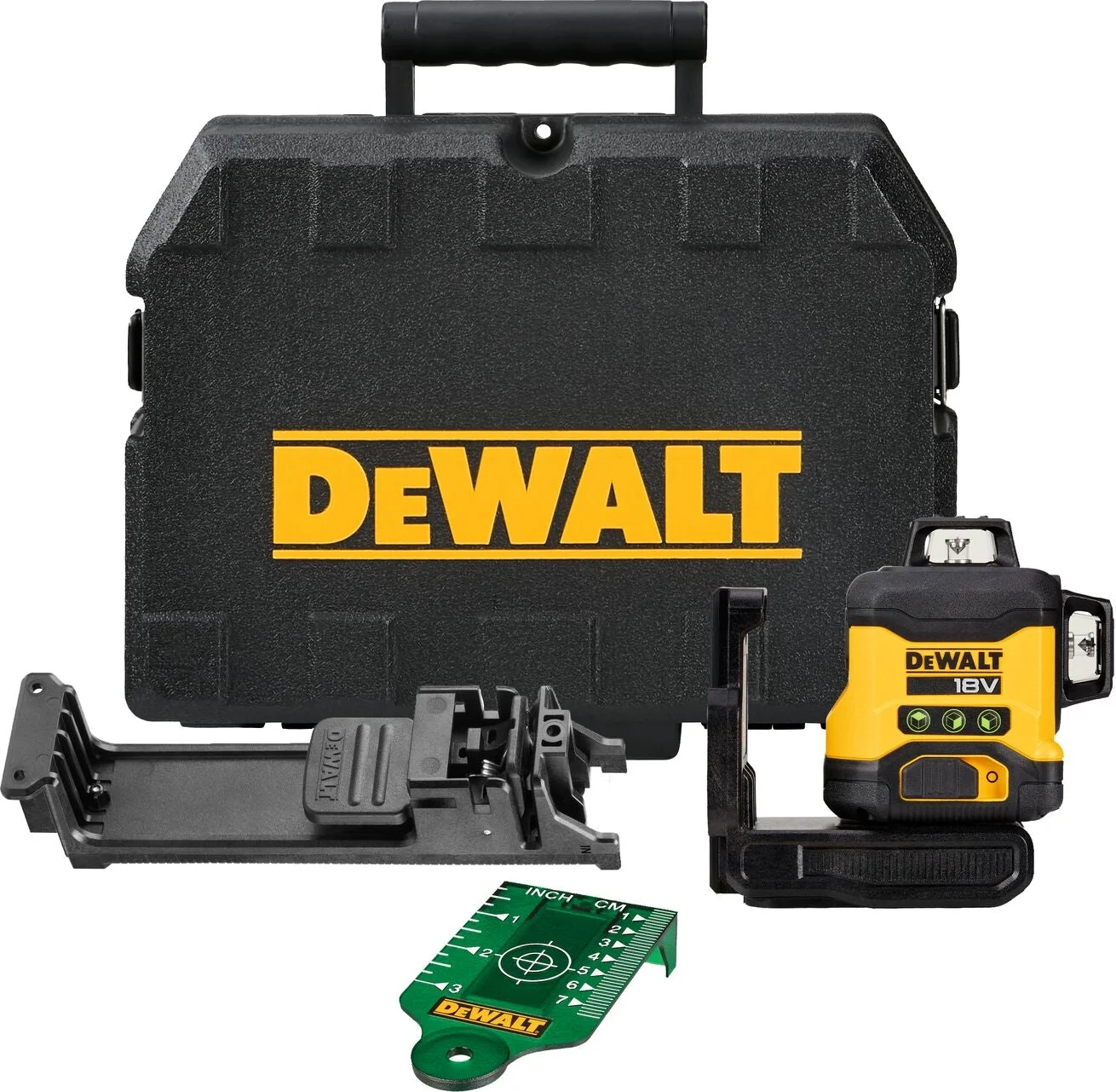 DeWALT DCLE34031N 3x360° Compacte kruislijnlaser groen 18V XR Basic Body in koffer