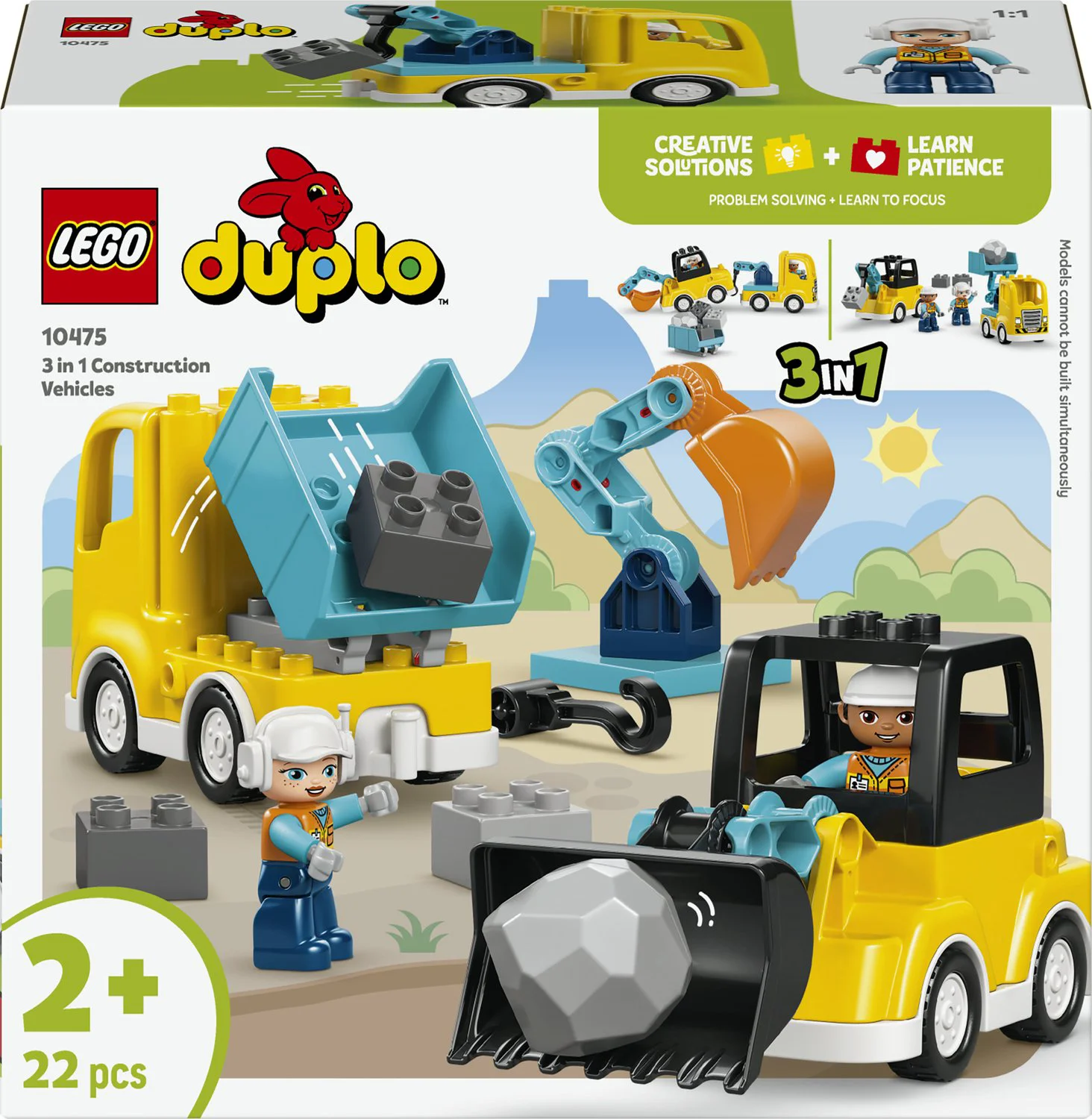 LEGO DUPLO 3-in-1 bouwvoertuigen 10475