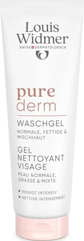 Louis Widmer Purederm Wash Gel Gezicht Licht Geparfumeerd 125 ML
