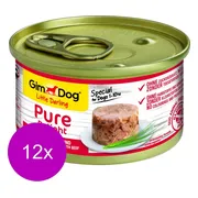 12x GimDog Little Darling Pure Delight Tonijn - Rund 85 gr