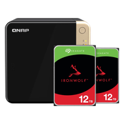 QNAP TS-464-8G + Seagate Ironwolf 12TB Duo Pack