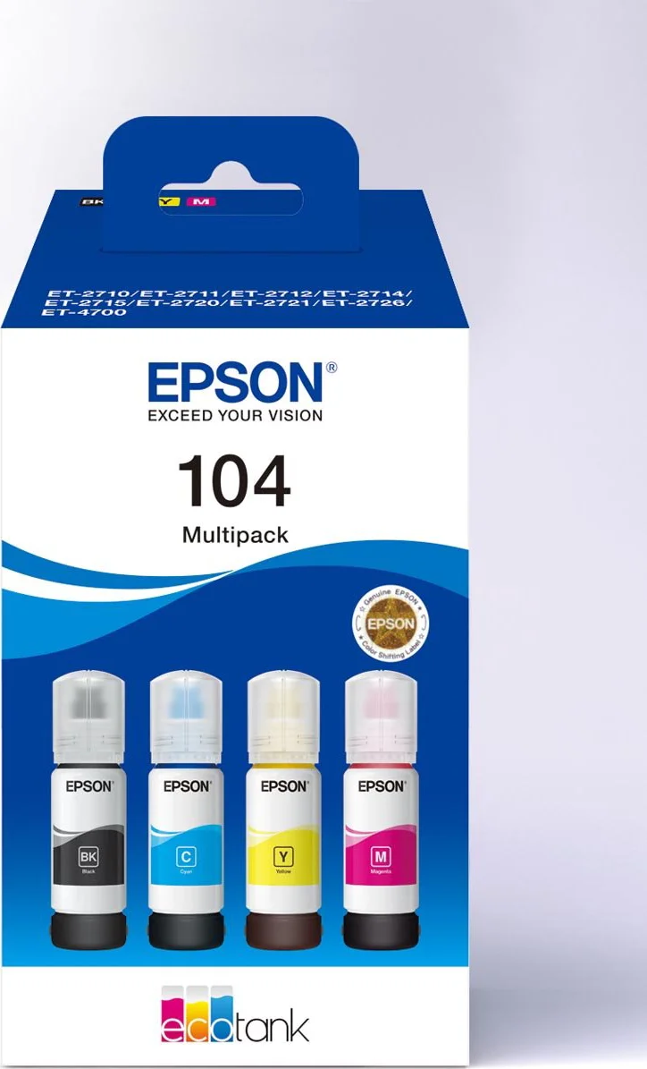Epson 104 Inktflesjes Combo Pack Kleur