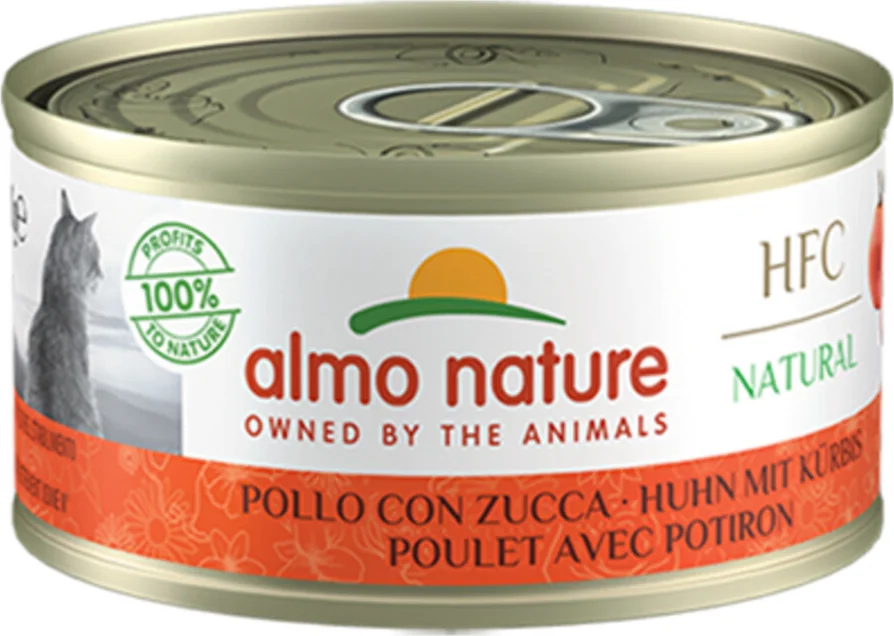 Almo Nature HFC Natural Kattenvoer Nat Kip & Pompoen 70 gr