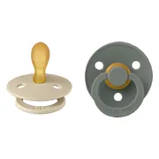 Bibs Fopspeen 0-6 Maanden Symmetrical Vanilla/Pine 2ST