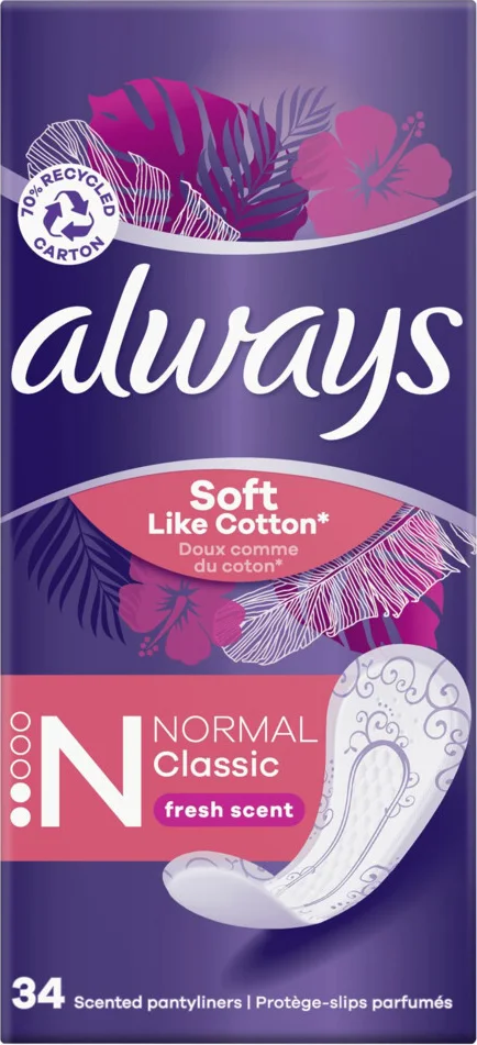 Always Inlegkruisjes DailyFresh Normal 34 stuks
