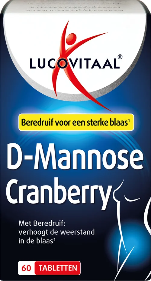 3x Lucovitaal D-Mannose Cranberry Blaasfunctie 60 tabletten
