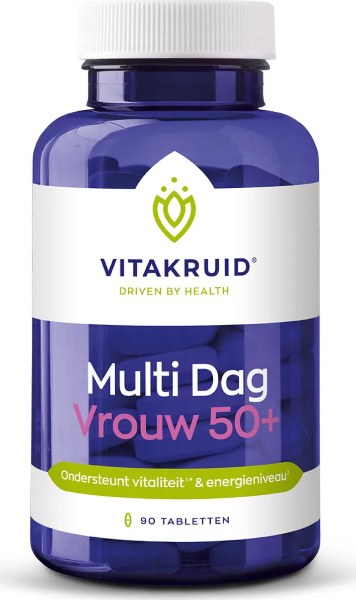Vitakruid Multi Dag Vrouw 50+ 100% Vegan 90 90TB