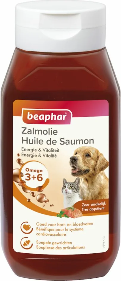 6x Beaphar Zalmolie 430 ml