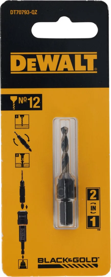 DeWALT DT70793 Reserve voorboor en verzinkboor voor FLIP & DRIVE Nr.12