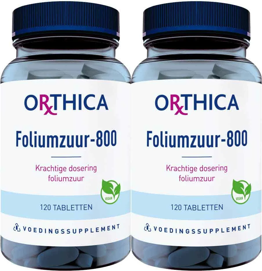 2x Orthica Foliumzuur-800 120 tabletten