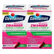 2x Davitamon Compleet Mama Omega-3 Visolie 60 capsules