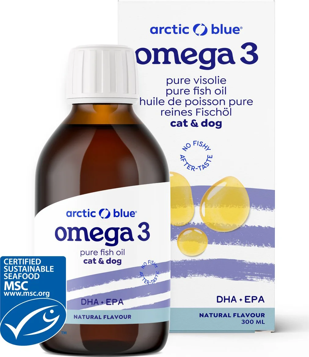 Arctic Blue Omega 3 Pure Visolie Cat & Dog Olie 300ML