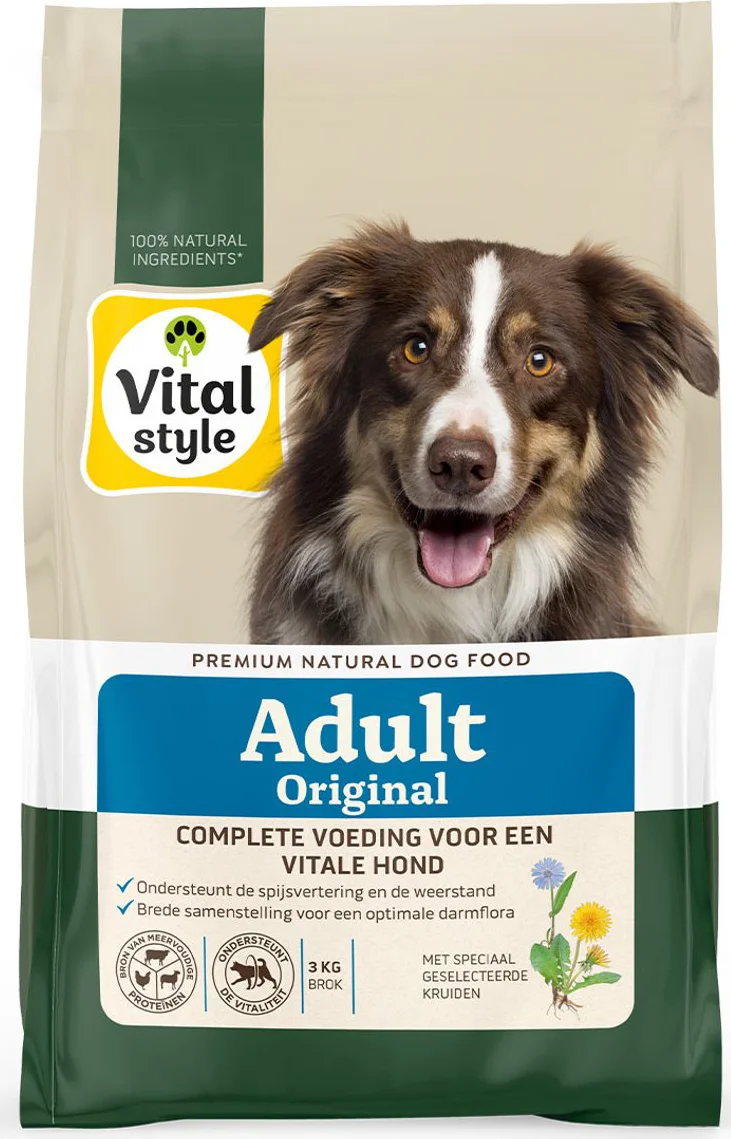 Vitalstyle Adult Original Hondenvoer 3 kg