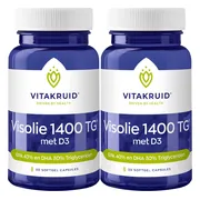 2x Vitakruid Visolie 1400 TG Met D3 30 capsules