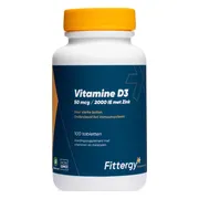 Fittergy Vitamine D3 50mcg Met Zink Tabletten 100TB
