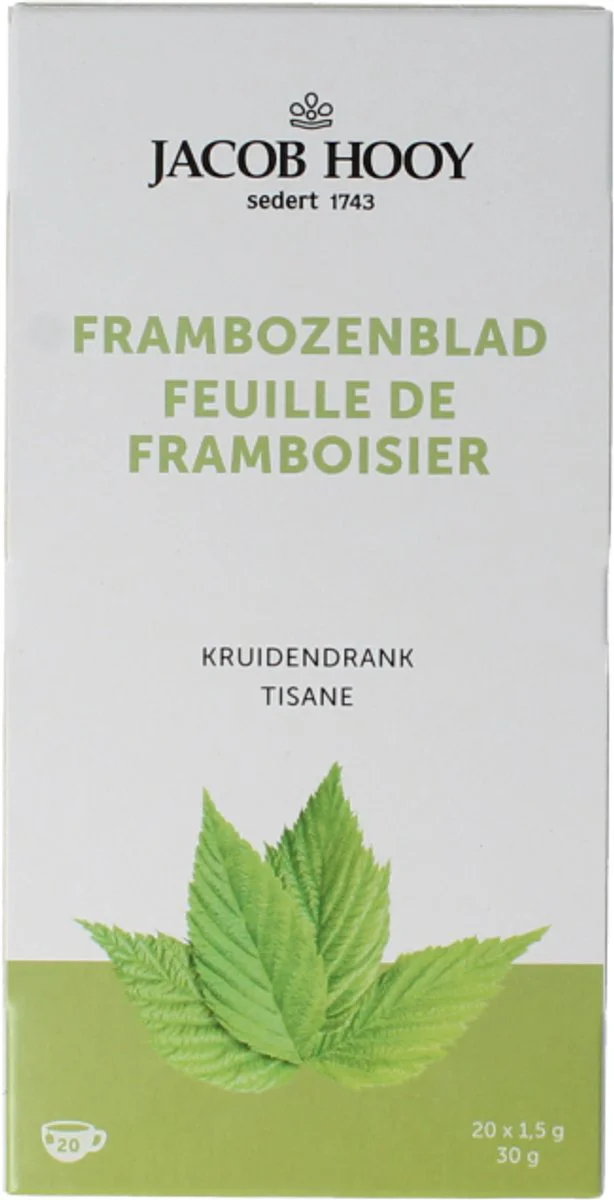 Jacob Hooy Frambozenblad Theezakjes 20ST