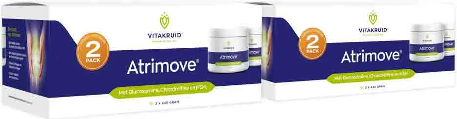2x Vitakruid Atrimove 2 pack Glucosamine Complex Poeder 2 x 440 gr