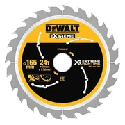 DeWALT Cirkelzaagblad voor Hout | Extreme Runtime | Ø 165mm Asgat 20mm 24T - DT99560-QZ