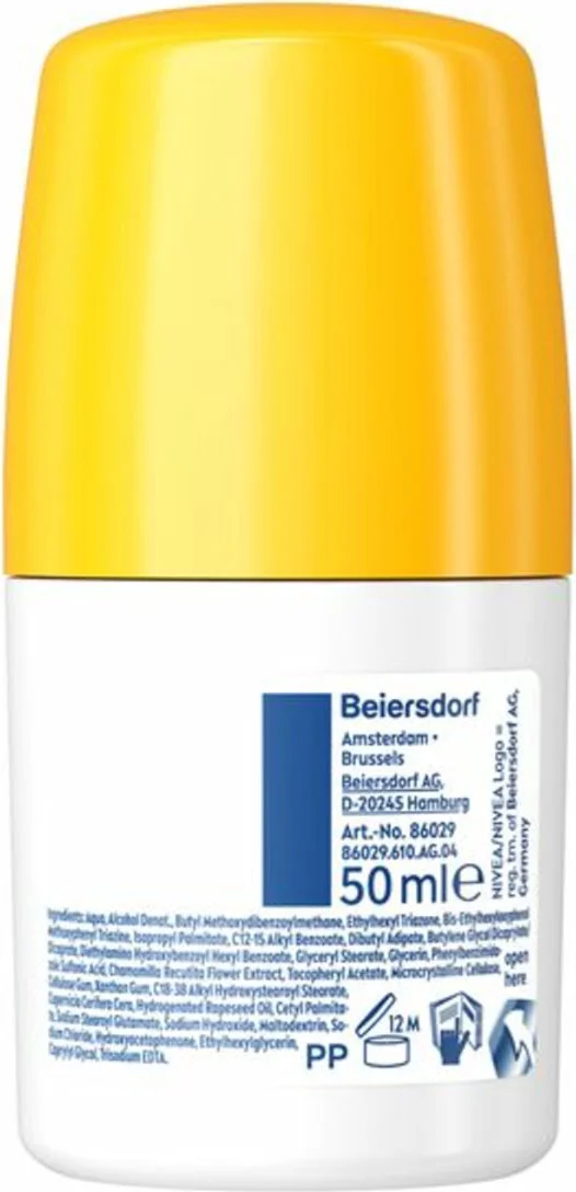 3x NIVEA Sun Babies & Kids Sensitive Protect Zonnebrand Roll On SPF 50+ 50 ml
