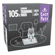 EasyPets Carbon Puppy Training Pads 58 x 58 cm 105 stuks