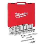 Milwaukee Ratel + doppen set 3/8 Drive 56 pct ratel + dopsleutelset SAE + Metric - 4932464946