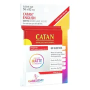 Gamegenic: Matte Board Game Sleeves - Catan Red